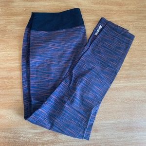 Reebok Heather Blue Leggings Large